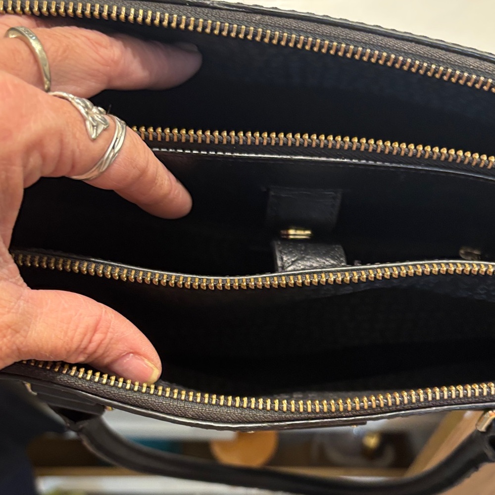 kate spade Black Leather Shoulder Satchel - Picture 10 of 14